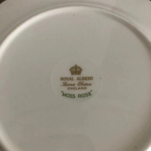 Vtg Royal Albert Moss Rose Covered Butter Dish - Picture 4 of 10